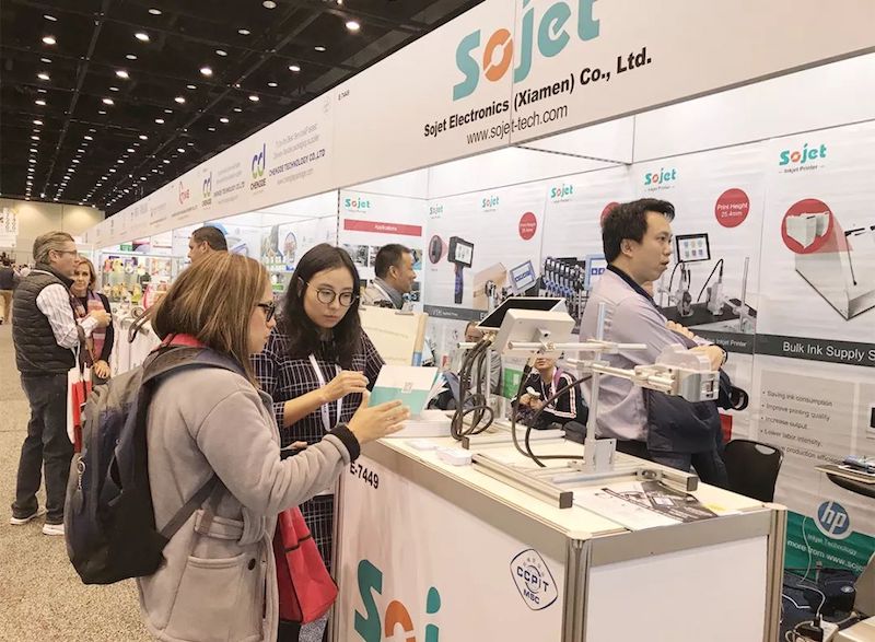 SOJET高解析噴碼機(jī)參加2018美國芝加哥國際包裝展會PACK EXPO
